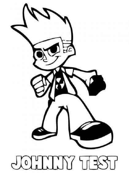 Johnny Test Ausmalbilder Kostenlose Malvorlagen