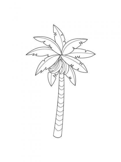 Ausmalbilder Palmen - Malvorlagen Kostenlos zum Ausdrucken