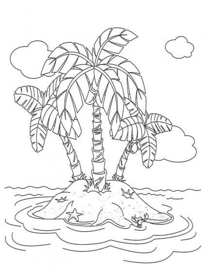  Foto zu Ausmalbilder Palmen - Malvorlagen Kostenlos zum Ausdrucken 