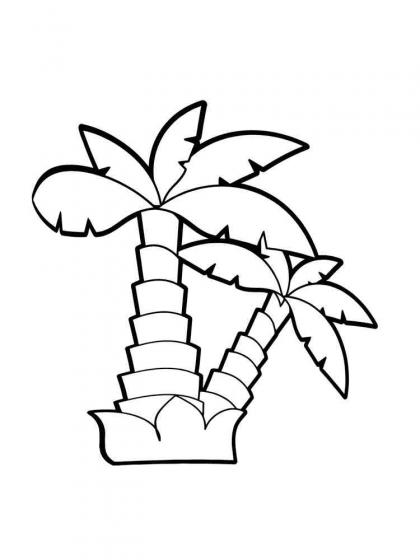 Ausmalbilder Palmen - Malvorlagen Kostenlos zum Ausdrucken