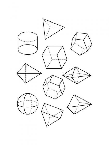 Geometrische Formen Ausmalbilder - Kostenlose Malvorlagen