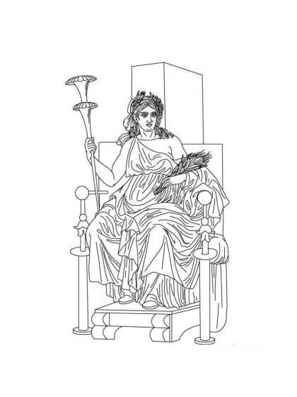 Griechische Götter Ausmalbilder - Kostenlose Malvorlagen