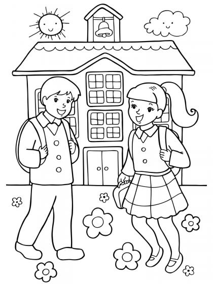 Schule Ausmalbilder - Kostenlose Malvorlagen