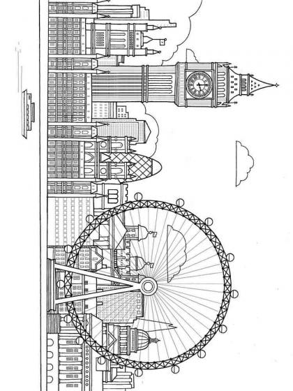 London Ausmalbilder - Kostenlose Malvorlagen