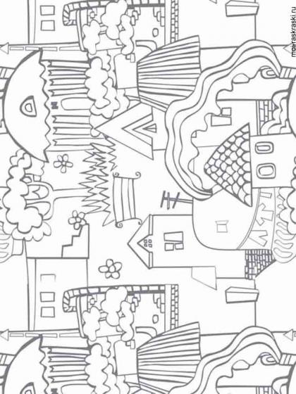 ausmalbilder städte