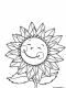 Ausmalbilder Sonnenblume - Malvorlagen Kostenlos zum Ausdrucken