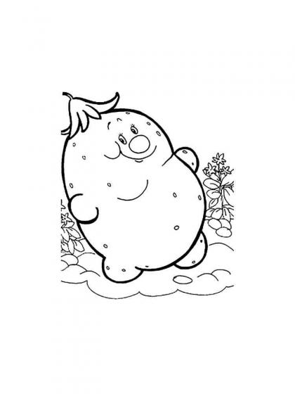  Ausmalbilder Kartoffel - Malvorlagen Kostenlos zum Ausdrucken Illustration 