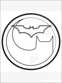 Ausmalbilder Batman Logo - Kostenloses Drucken