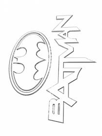 Ausmalbilder Batman Logo - Kostenloses Drucken