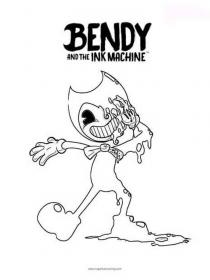 Ausmalbilder Bendy and the ink machine - Kostenloses Drucken