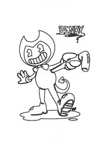 Ausmalbilder Bendy and the ink machine - Kostenloses Drucken