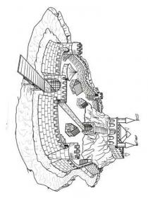 Ausmalbilder Burgen und Ritter - Kostenloses Drucken