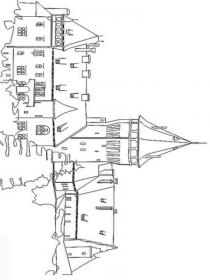 Ausmalbilder Burgen - Kostenloses Drucken