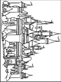 Ausmalbilder Burgen - Kostenloses Drucken