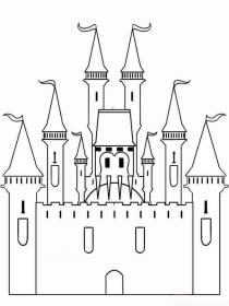 Ausmalbilder Burgen - Kostenloses Drucken