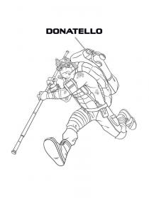 Ausmalbilder Donatello - Kostenloses Drucken