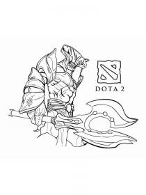 Ausmalbilder Dota2 - Kostenloses Drucken