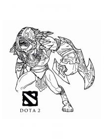 Ausmalbilder Dota2 - Kostenloses Drucken