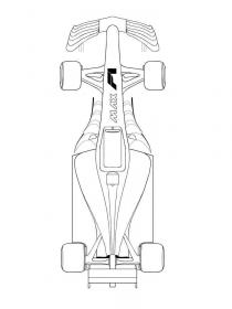 Ausmalbilder Formel 1 - Kostenloses Drucken