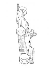 Ausmalbilder Formel 1 - Kostenloses Drucken