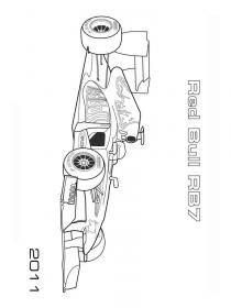 Ausmalbilder Formel 1 - Kostenloses Drucken