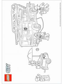 Ausmalbilder Lego City - Kostenloses Drucken