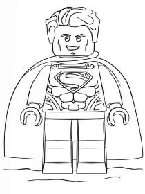 Ausmalbilder Lego Superman - Kostenloses Drucken