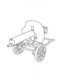 Ausmalbilder Maschinengewehr - Kostenloses Drucken