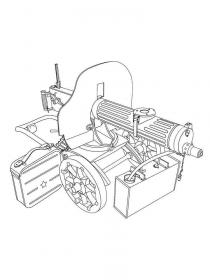 Ausmalbilder Maschinengewehr - Kostenloses Drucken