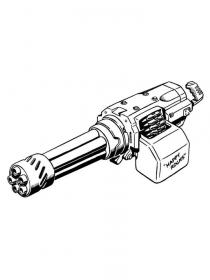 Ausmalbilder Maschinengewehr - Kostenloses Drucken