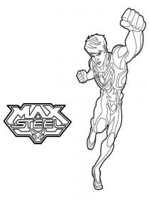 Ausmalbilder Max Steel - Kostenloses Drucken