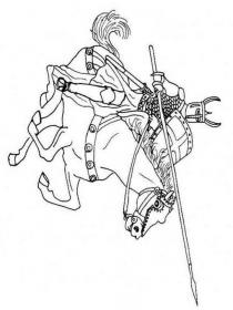 Ausmalbilder Ritter - Kostenloses Drucken