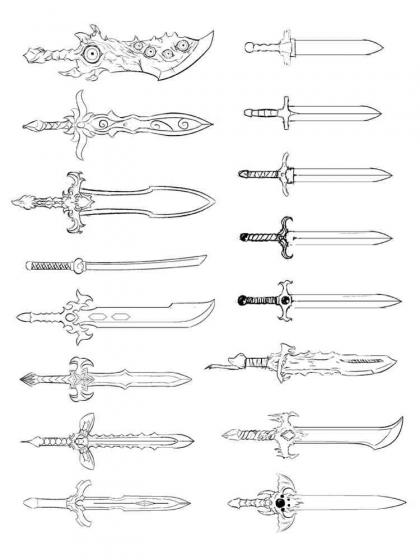  Schwert Ausmalbilder - Kostenlose Malvorlagen Illustration 