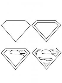 Ausmalbilder Superman Logo - Kostenloses Drucken