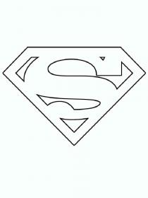 Ausmalbilder Superman Logo - Kostenloses Drucken