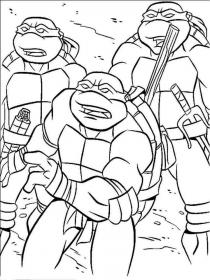 Ausmalbilder Teenage Mutant Ninja Turtles - Kostenloses Drucken