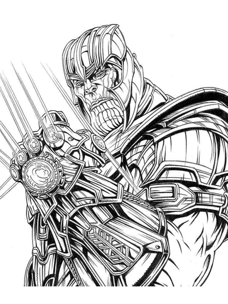 Thanos Ausmalbilder: Unleash Your Inner Artist with the Mad Titan!