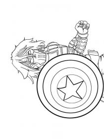 Ausmalbilder The Winter Soldier - Kostenloses Drucken