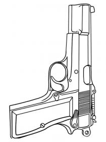 Ausmalbilder Waffen - Kostenloses Drucken