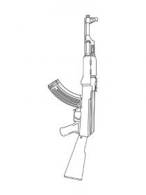 Ausmalbilder Waffen - Kostenloses Drucken