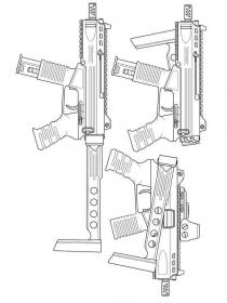 Ausmalbilder Waffen - Kostenloses Drucken