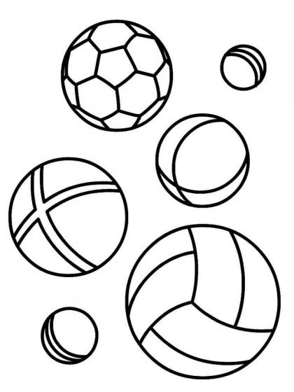 Ball Ausmalbilder - Kostenlose Malvorlagen
