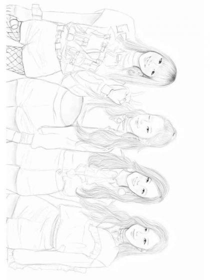 BlackPink Ausmalbilder - Kostenlose Malvorlagen