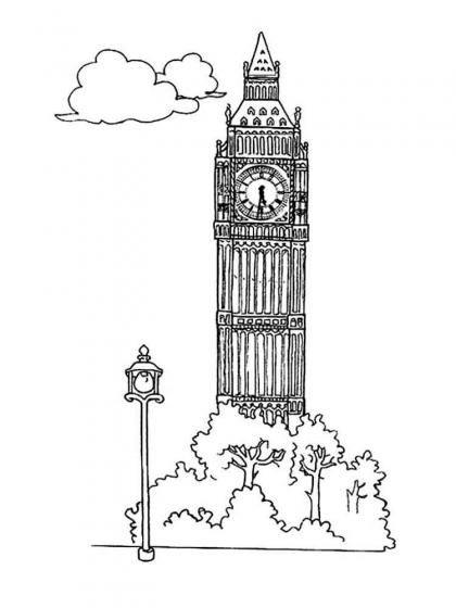ausmalbilder big ben