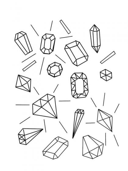 Funkelnde Ausmalbilder: Edelsteine zum Leben erwecken – Kostenlose Vorlagen für Groß und Klein!