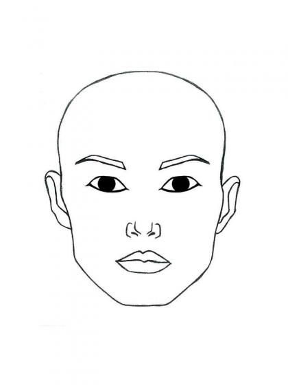 Gesicht Ausmalbilder - Kostenlose Malvorlagen