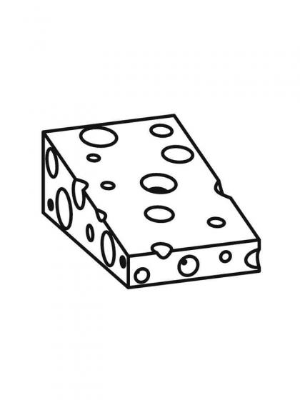 Käse Ausmalbilder - Kostenlose Malvorlagen
