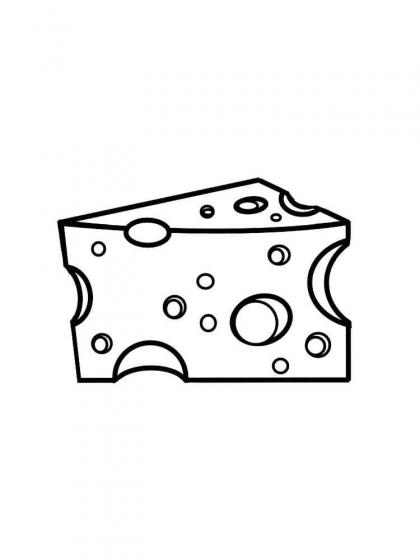 Käse Ausmalbilder - Kostenlose Malvorlagen