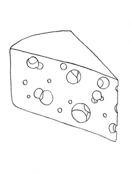 Käse Ausmalbilder - Kostenlose Malvorlagen