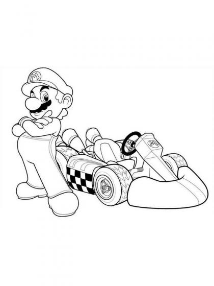 Mario Kart Ausmalbilder - Kostenlose Malvorlagen